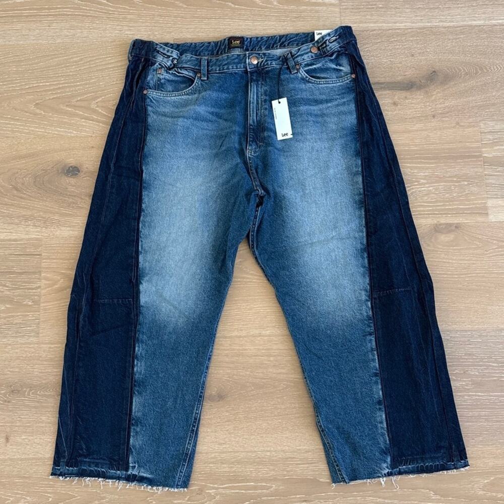 Lee Barrel Jeans Rider Low Slung Size 35 Blue